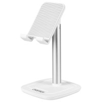Choetech H035 aluminum stand for a phone or tablet with adjustment - white and silver