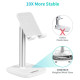 Choetech H035 aluminum stand for a phone or tablet with adjustment - white and silver