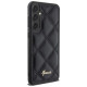 Guess GUHCS23FEPSQSQSK S23 FE S711 black/black hardcase Quilted Metal Logo
