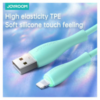 Joyroom Bowling Data Cable S-2030M8 USB-A / Lightning 3A 2m - green