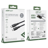 Acefast C8-03 USB-C / USB-C 60W 3A cable - black