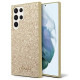 Guess Glitter Script case for Samsung Galaxy S24 Ultra - gold