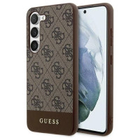 Guess 4G Stripe Collection case for Samsung Galaxy S24+ - brown