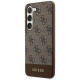 Guess 4G Stripe Collection case for Samsung Galaxy S24+ - brown