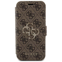 Guess 4G Metal Logo case for iPhone 15 Pro Max - brown