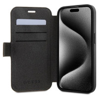 Guess 4G Metal Logo case for iPhone 15 Pro Max - brown
