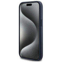 Guess 4G Triangle Metal Logo case for iPhone 15 Plus / 14 Plus - blue