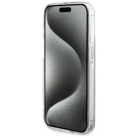Guess IML 4G Gold Stripe case for iPhone 15 Pro Max - brown