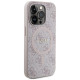 Guess 4G Collection Leather Metal Logo MagSafe Case for iPhone 14 Pro Max - Pink