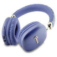 Guess GCube Metallic Script Logo Headphones - Purple