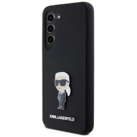 Karl Lagerfeld Silicone Ikonik Metal Pin case for Samsung Galaxy S23+ - black