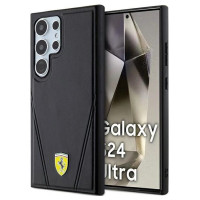 Ferrari Hot Stamp V Lines MagSafe case for Samsung Galaxy S24 Ultra - black