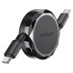 Acefast C13-03 USB-C - USB-C 60W Cable Retractable - Black