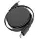 Acefast C13-03 USB-C - USB-C 60W Cable Retractable - Black