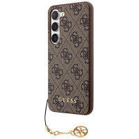 Guess 4G Charms Collection case for Samsung Galaxy A55 - brown