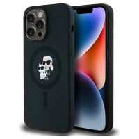Karl Lagerfeld Silicone Karl&Choupette MagSafe case for iPhone 14 Pro - black