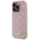 Karl Lagerfeld Leather Monogram Metal Logo case for iPhone 15 Pro - pink