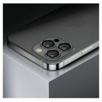 Uniq Optix Glass Aluminum Camera Lens Protector for iPhone 14 / 14 Plus Camera Lens with Applicator - Black