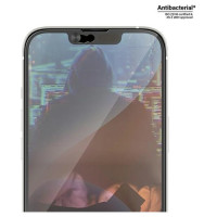 Panzerglass Ultra-Wide Fit Antibacterial Tempered Glass with Camera Cover and Positioner for iPhone 14/13/13 Pro