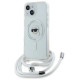Karl Lagerfeld Crossbody IML Karl Head MagSafe case for iPhone 15 / 14 / 13 - transparent