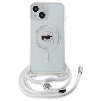 Karl Lagerfeld Crossbody IML Karl Head MagSafe case for iPhone 15 / 14 / 13 - transparent