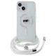 Karl Lagerfeld Crossbody IML Karl Head MagSafe case for iPhone 15 / 14 / 13 - transparent