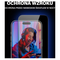 Panzerglass Ultra-Wide Fit Tempered Glass with Glare and Blue Light Filter with Positioner for iPhone 15 Pro Max