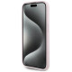 Karl Lagerfeld Diagonal Quilted Script case for iPhone 15 Pro - pink