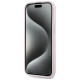 Karl Lagerfeld Diagonal Quilted Script case for iPhone 15 / 14 / 13 - pink