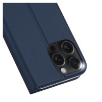 Dux Ducis Skin Pro iPhone 16 Pro Max Case with Flip and Card Slot - Blue