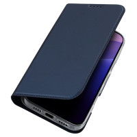 Dux Ducis Skin Pro iPhone 16 Pro Max Case with Flip and Card Slot - Blue
