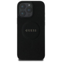 Guess Saffiano Classic Logo MagSafe iPhone 16 Pro Case - Black