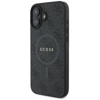 Guess 4G Ring Classic Logo MagSafe case for iPhone 16 Plus - black