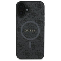 Guess 4G Ring Classic Logo MagSafe case for iPhone 16 Plus - black
