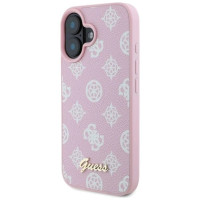 Guess Peony Script MagSafe iPhone 16 Case - Pink