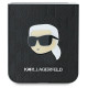 Karl Lagerfeld Saffiano Monogram Case for Samsung Galaxy Z Flip 6 - Black