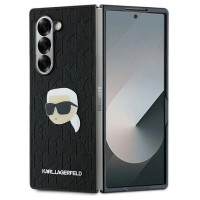 Karl Lagerfeld Saffiano Monogram Head Pin Case for Samsung Galaxy Z Fold 6 - Black