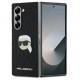 Karl Lagerfeld Saffiano Monogram Head Pin Case for Samsung Galaxy Z Fold 6 - Black