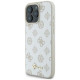 Guess Peony Script Logo MagSafe iPhone 16 Pro Case - White