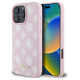 Guess Peony Script Logo MagSafe iPhone 16 Pro Case - Pink