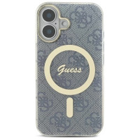 Guess IML 4G MagSafe iPhone 16 Case - Blue