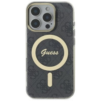 Guess IML 4G MagSafe Case for iPhone 16 Pro Max - Black