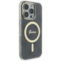 Guess IML 4G MagSafe Case for iPhone 16 Pro Max - Black