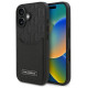 Karl Lagerfeld Cardslots Monogram iPhone 16 Case - Black