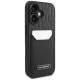Karl Lagerfeld Cardslots Monogram iPhone 16 Case - Black