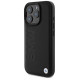 BMW Leather Hot Stamp MagSafe iPhone 16 Pro Max Case - Black