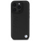 BMW Leather Hot Stamp MagSafe iPhone 16 Pro Max Case - Black