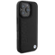 BMW Leather Hot Stamp MagSafe iPhone 16 Pro Max Case - Black