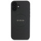 Guess Grained Gold Ring MagSafe case for iPhone 16 - black
