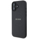 Guess Grained Gold Ring MagSafe case for iPhone 16 - black